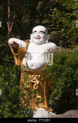 Tha Ton Thailandia, stile cinese statua del Buddha nella grotta di Wat Tha Ton Foto Stock