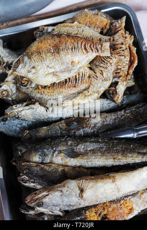 Pesce fritto delizioso Foto Stock