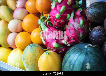 Fresca frutta tropicale Foto Stock