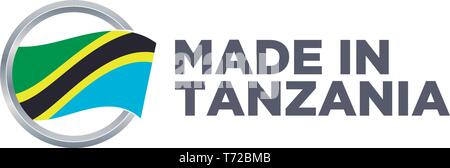 Realizzato IN TANZANIA Illustrazione Vettoriale
