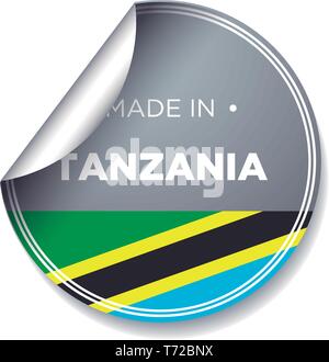 Realizzato IN TANZANIA Illustrazione Vettoriale