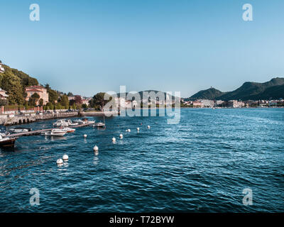 Il lago di Como, vacanze in Italia. Foto Stock