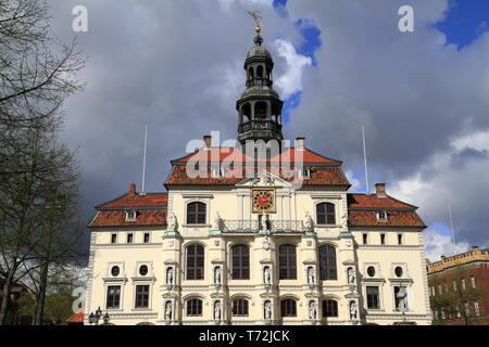 Il municipio storico di Lueneburg Foto Stock
