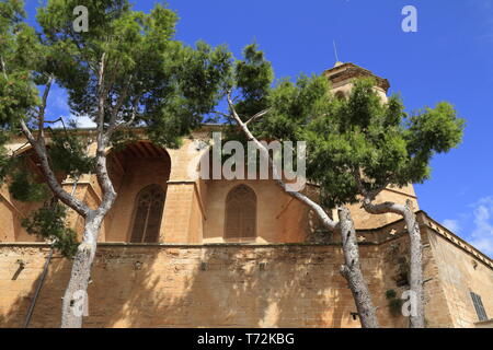 Sant Pere chiesa in Petra, Mallorca, Spagna Foto Stock