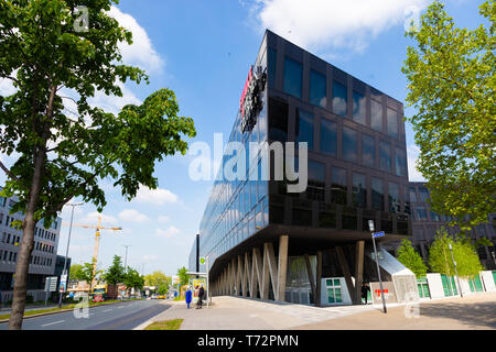 Essen, Germania, piazza Limbecker Platz, Funke Mediengruppe. Foto Stock