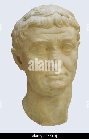 Marcus Antonius (83-30 a.C.). Il generale romano e un politico della Repubblica periodo. Busto. 42-31 BC. Il marmo. Museo Archeologico Nazionale. Madrid. Spagna. Foto Stock