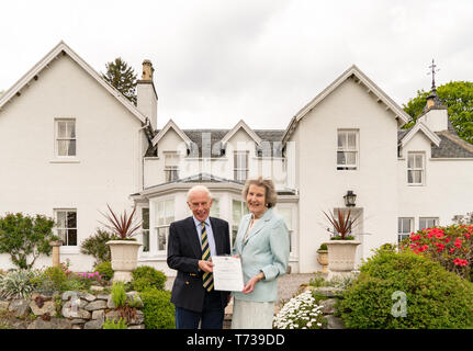 Vice Lord Luogotenente è coronato per Banffshire, con il Brigadiere Hugh Monro CBE essendo installato nel ruolo nel corso di una cerimonia. Foto Stock