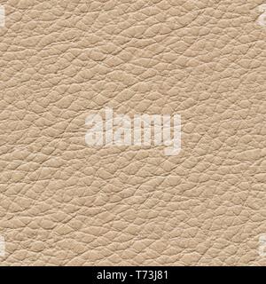 Nuova luce sfondo in pelle per il design ideale. Seamless texture quadrato, tile ready. Foto Stock