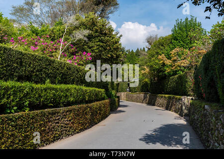 Chiran Samurai Residence giardino, Minami città di Kyushu, Prefettura di Kagoshima, Giappone Foto Stock