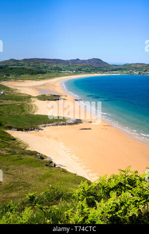 A Portsalon Beach, Ballymastoker Bay, l'Irlanda del Nord; Portsalon, County Donegal, Irlanda Foto Stock