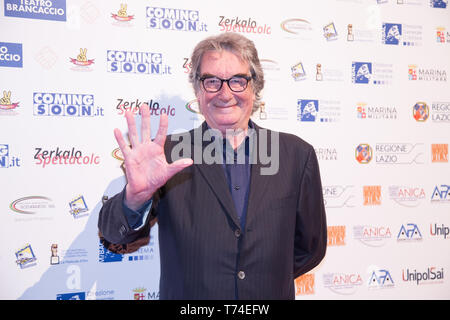 Roma, Italia. 03 Maggio, 2019. Neri Parenti Red Carpet per la cerimonia di premiazione della IX edizione di "La pellicola d'Oro" Credito: Matteo Nardone/Pacific Press/Alamy Live News Foto Stock