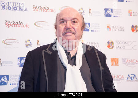 Roma, Italia. 03 Maggio, 2019. Lino Banfi Red Carpet per la cerimonia di premiazione della IX edizione di "La pellicola d'Oro" Credito: Matteo Nardone/Pacific Press/Alamy Live News Foto Stock