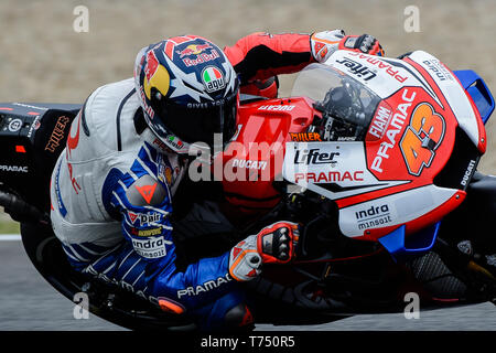 Jerez de la frontera, Spagna. Il 4 maggio 2019, Circuito de Jerez, Jerez de la Frontera, Spagna; MotoGP di Spagna, qualifiche; Jack Miller (Pramac Racing) sessioni di qualifica Credit: Azione Plus immagini di sport/Alamy Live News Foto Stock