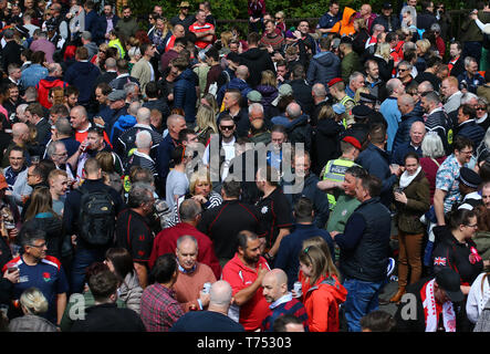Londra, Regno Unito. 04 Maggio, 2019. La Babcock Trophy match tra l' esercito britannico e la Royal Navy a Twickenham Stadium. Credito: Mitchell Gunn/ESPA-images/Alamy Live News Foto Stock