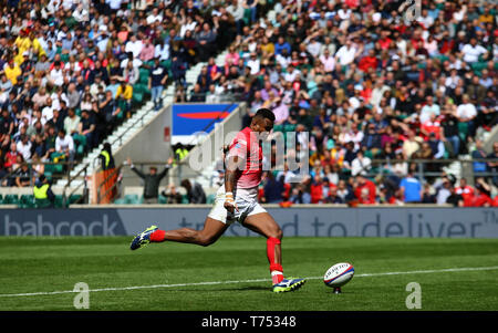 Londra, Regno Unito. 04 Maggio, 2019. La Babcock Trophy match tra l' esercito britannico e la Royal Navy a Twickenham Stadium. Credito: Mitchell Gunn/ESPA-images/Alamy Live News Foto Stock