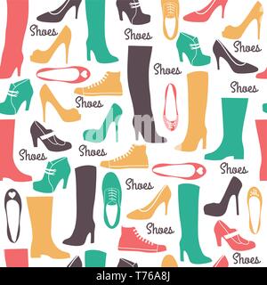 Scarpe modello senza giunture. Illustrazione Vettoriale