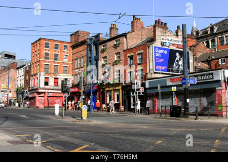 Shudehill, Northern Quarter, Manchester, Regno Unito Foto Stock