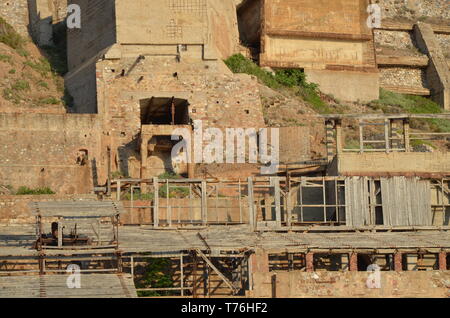 Buggerru architettura delle città a sud della Sardegna in Italia Foto Stock