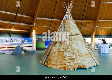 Chisasibi patrimonio nativo e centro culturale nel nord del Québec Foto Stock