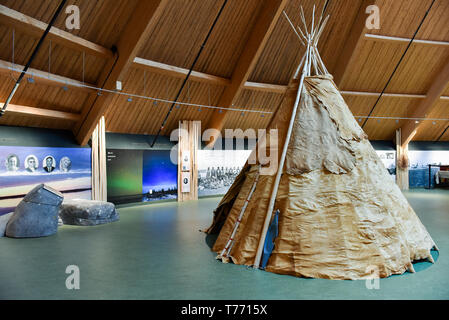 Chisasibi patrimonio nativo e centro culturale nel nord del Québec Foto Stock
