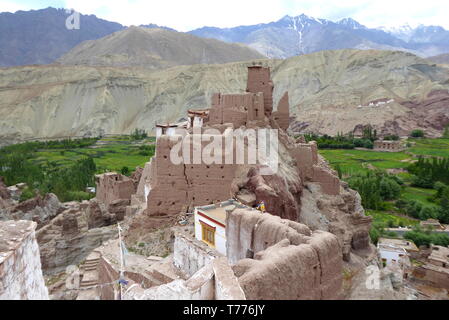 Basgo monastero in Ladakh, India Foto Stock