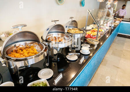 Cartagena Colombia,El Laguito,Hotel Dann Cartagena,hotel,ristorante ristoranti ristorazione caffè caffè,colazione a buffet inclusa gratuitamente, brunch, pentola fritta Foto Stock