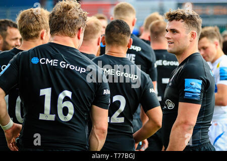 Londra, Regno Unito. 04 Maggio, 2019. Il 4 maggio 2019, Allianz Park, Londra, Inghilterra; Gallagher Premiership, Saraceni vs Exeter Chiefs ; credito: Georgie Kerr/News immagini Credito: News immagini /Alamy Live News Foto Stock