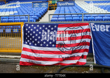 Liverpool, Regno Unito. 03 Maggio, 2019. Una vista generale prima della Premier League tra Everton e Burnley a Goodison Park il 3 maggio 2019 a Liverpool, in Inghilterra. Credito: Immagini di PHC/Alamy Live News Foto Stock