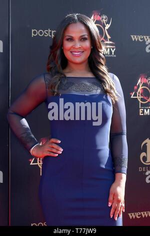 Pasadena, Stati Uniti d'America. Il 3 maggio, 2019. Laila Ali presso gli arrivi per 2019 ore diurne Creative Arts Emmy Awards - Gli arrivi, Pasadena Civic Center, Pasadena, CA Maggio 3, 2019. Credito: Priscilla concedere/Everett raccolta/Alamy Live News Foto Stock