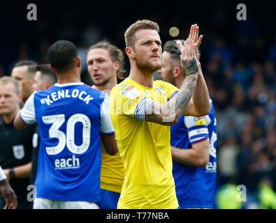 Ipswich, Regno Unito. 05 Maggio, 2019. IPSWICH, Regno UINTED. 05 Maggio, 2019 Liam Cooper di Leeds United durante Sky scommessa match del campionato tra Ipswich Town e Leeds United a Portman Road, Ipswich su 05 maggio 2019 Credit: Azione Foto Sport/Alamy Live News Foto Stock