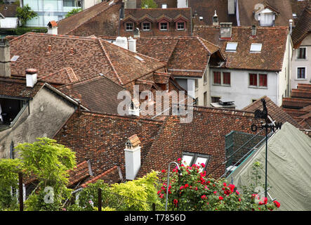 Vista di Thun. Svizzera Foto Stock