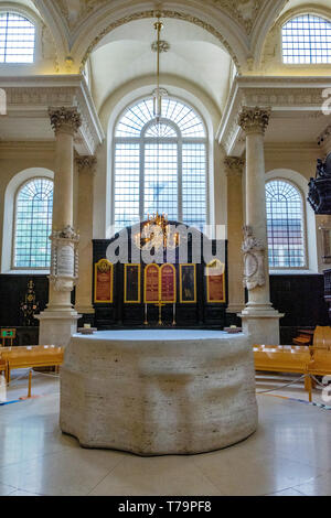 Chiesa parrocchiale di St Stephen Walbrook, 39 Walbrook, Londra Foto Stock