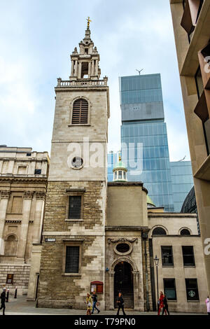 Chiesa parrocchiale di St Stephen Walbrook, 39 Walbrook, Londra Foto Stock