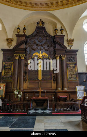 Chiesa parrocchiale di St Mary Abchurch, Abchurch Lane, Londra Foto Stock