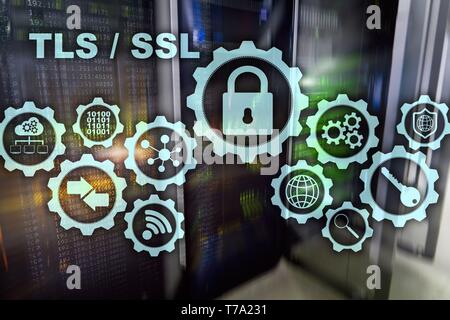 Transport Layer Security. Secure Socket Layer. TLS SSL. Protocolli Ñryptographic fornire comunicazioni protette. Foto Stock