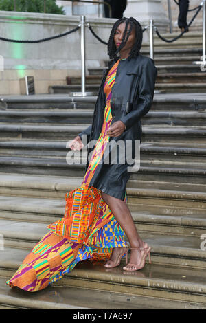 Il Global Premiere di 'il nostro pianeta" tenutasi presso il Museo di Storia Naturale - Arrivi con: Michaela Coel dove: Londra, Regno Unito quando: 04 Apr 2019 Credit: Mario Mitsis/WENN.com Foto Stock