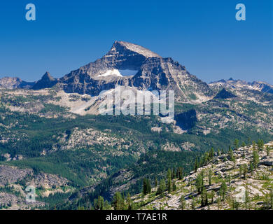 El Capitan nella gamma bitterroot del selway-bitterroot deserto vicino darby, montana Foto Stock
