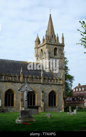 San Lorenzo è la Chiesa, Evesham, Worcestershire, England, Regno Unito Foto Stock