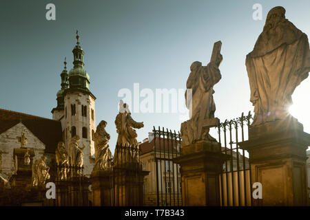 San Andrea chiesa nella città vecchia di Cracovia in Polonia Foto Stock