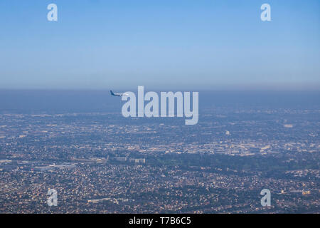 Vedute aeree di Los Angeles Foto Stock