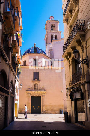 Concattedrale di Iglesia de San Nicolás de Bari. Alicante. Comunidad Valenciana. España Foto Stock