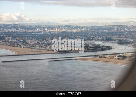 Vedute aeree di Los Angeles Foto Stock