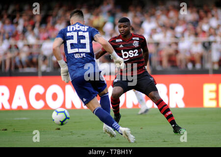 SP - Sao Paulo - 05/05/2019 - un brasiliano 2019, Sao Paulo X Flamengo - il Flamengo di Lincoln giocatore durante una partita contro il Sao Paulo a Morumbi Stadium per il campionato brasiliano a 2019. Foto: Alan Morici / AGIF Foto Stock