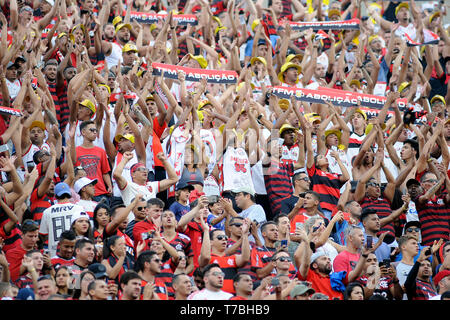 SP - Sao Paulo - 05/05/2019 - un brasiliano 2019, Sao Paulo X Flamengo - ventilatori durante un match tra Sao Paulo e il Flamengo al Morumbi Stadium per il campionato brasiliano a 2019. Foto: Alan Morici / AGIF Foto Stock