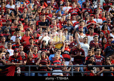 SP - Sao Paulo - 05/05/2019 - un brasiliano 2019, Sao Paulo X Flamengo - ventilatori durante un match tra Sao Paulo e il Flamengo al Morumbi Stadium per il campionato brasiliano a 2019. Foto: Alan Morici / AGIF Foto Stock