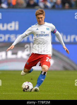 Amburgo, Deutschland. 04 Maggio, 2019. Gotoku Sakai (HH), Soccer 2. Bundesliga, 32. Giornata, Hamburg Amburgo Amburgo (HH) - FC Ingolstadt 04 (A) 0: 3, su 04/05/2019 in Hamburg/Germania. € | Utilizzo di credito in tutto il mondo: dpa/Alamy Live News Foto Stock