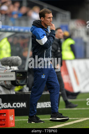 Amburgo, Deutschland. 04 Maggio, 2019. Pullman Hannes WOLF (HH), clueless, frustrato, frustrato deluso, deluso, sconsolato, sconfitta, Soccer 2. Bundesliga, 32. Giornata, Hamburg Amburgo Amburgo (HH) - FC Ingolstadt 04 (A) 0: 3, a 04.05 .2019 in Hamburg/Germania. € | Utilizzo di credito in tutto il mondo: dpa/Alamy Live News Foto Stock