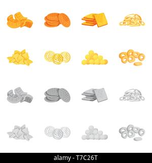 Chip,biscotto,onion,chip,mais,snack,cracker,l'anello,potato,flake,pane,texture,fry,crostini,cereali,salato,croccante,giallo,pretzel,cookie,frutta,Cracker,square,slice,colazione,piastra,wrap,sano,croccante,round,Oktoberfest,bar,parte,cottura,cibo,croccante,cotto,sapore,product, menu, impostare,vettore,icona,immagine,isolato,raccolta,design,l'elemento,graphic,segno vettori vettore , Illustrazione Vettoriale