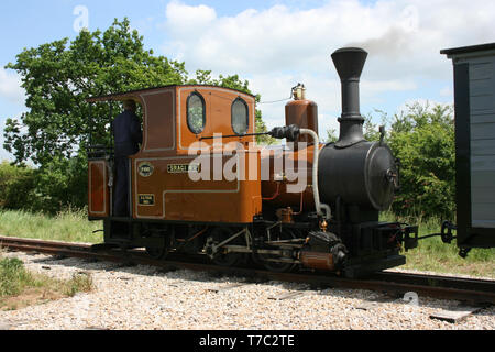 Statfold, Tamworth, Staffordshire, Regno Unito, giugno 2010, vista del granaio Statfold storica ferrovia Foto Stock