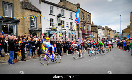 Tour de Yorkshire Mens gara Masham North Yorkshire England Regno Unito Foto Stock